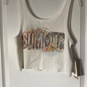 BILLABONG SUMMER CROP TANK NEVER WORN WITH TAGS SIZE M